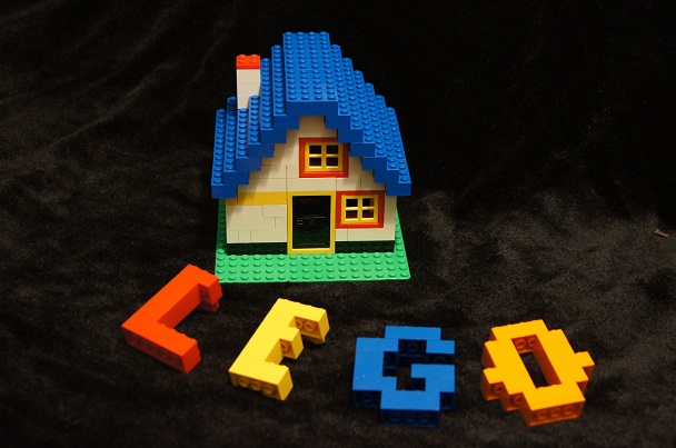 A house made from legos