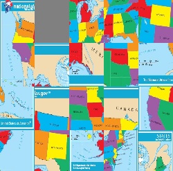 Picture of United States map puzzle